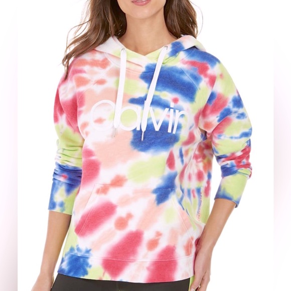 Calvin Klein Performance Tops - Calvin Klein Women’s Activewear Performance Tie Dyed Fleece Hoodie. NWOT